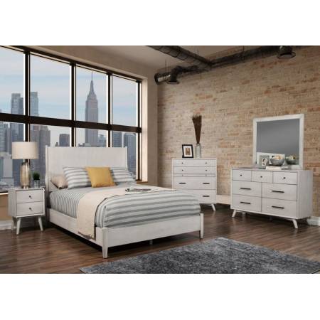 966G-07EK-5PC 5PC SETS Flynn Panel Bed, Gray