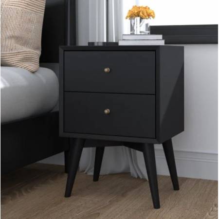 966BLK-02 Flynn Nightstand, Black