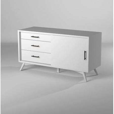 966-W-15 Flynn Small TV Console, White