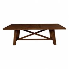 4068-01 Newberry Rectangular Dining Table, Medium Brown