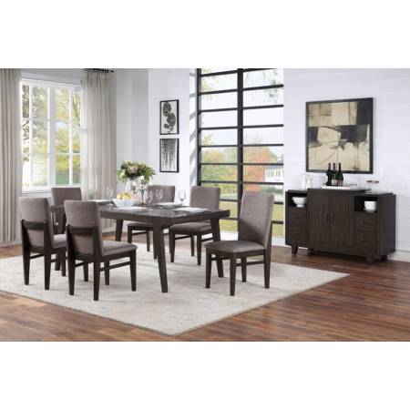 3315-01-7PC 7PC SETS Olejo Dining Table, Chocolate