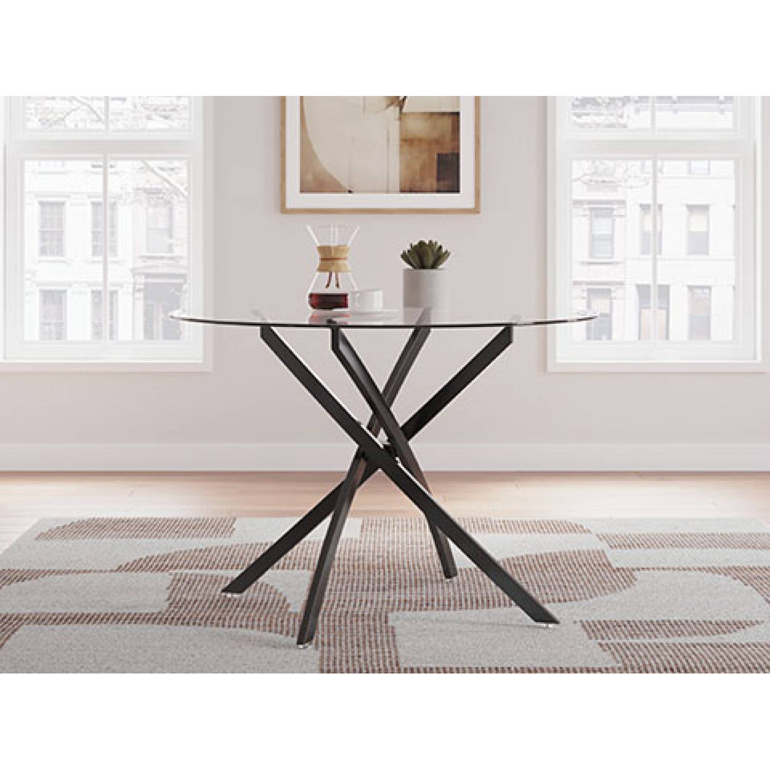Pharwynn Dining Table - Black - (D446-15) Pharwynn Dining Table - Black - (D446-15)