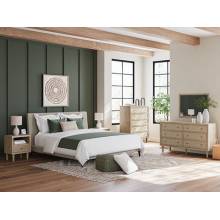 B1199-94-4PC 4PC SETS Cielden California King Upholstered Bed with Roll Slats