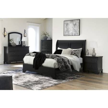 B739B2-4PC 4PC SETS Chylanta Queen Sleigh Bed