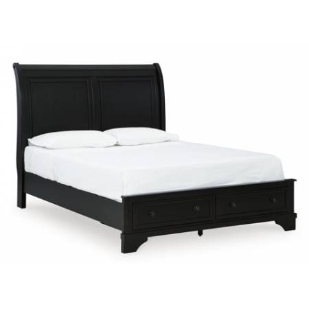 B739B6 Chylanta Queen Sleigh Storage Bed