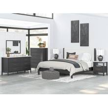 B2616B8-4PC 4PC SETS Cadmori King Upholstered Panel Bed