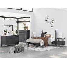 B2616B3-4PC 4PC SETS Cadmori Full Upholstered Panel Bed