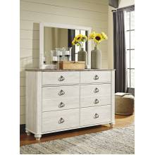 B267-31-36 Willowton Dresser and Mirror