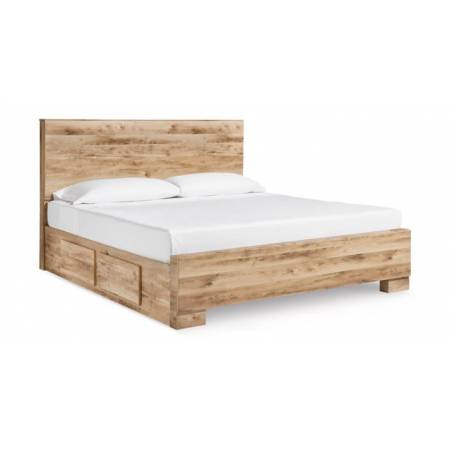 B1050B33 Hyanna King Panel Bed with 2 Side Storage