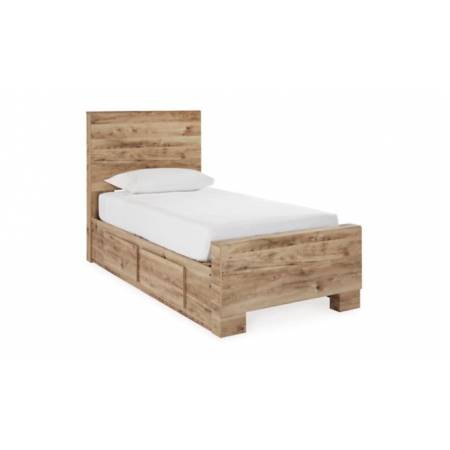 B1050B28 Hyanna Twin Panel Bed with 2 Side Storage