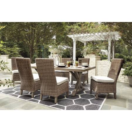 P791-625-601(6) 7PC SETS Beachcroft Dining Table with Umbrella Option