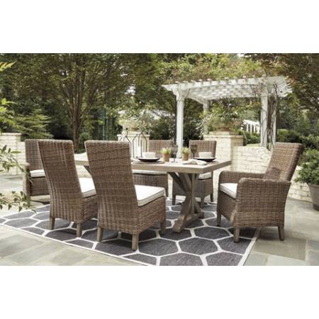 P791-625-601(4)-601A(2) 7PC SETS Beachcroft Dining Table with Umbrella Option