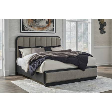 B821-58-94 Rowanbeck California King Upholstered Panel Bed