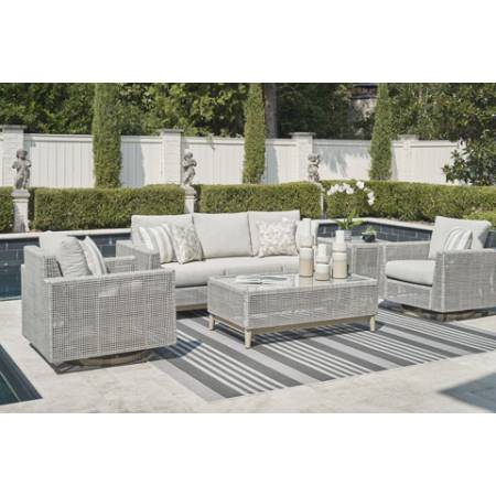 P798-838-821(2)-701-702 5PC SETS Seton Creek Outdoor Sofa with Cushion