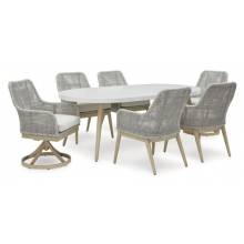 P798-625-601A(4)-602A(2) 7PC SETS Seton Creek Outdoor Dining Table