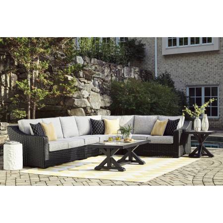P792-854-846-851-701-702 5PC SETS Beachcroft 2-Piece Outdoor Loveseat with Cushion