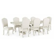 D980-55T-55B-01(8) 9PC SETS Arlendyne Dining Extension Table + 8 Chairs