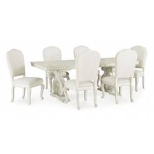D980-55T-55B-01(6) 7PC SETS Arlendyne Dining Extension Table + 6 Chairs