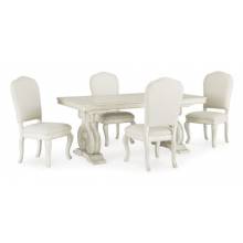 D980-55T-55B-01(4) 5PC SETS Arlendyne Dining Extension Table + 4 Chairs