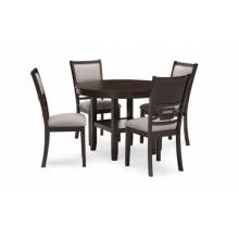 D422-225 Langwest Dining Table and 4 Chairs (Set of 5)