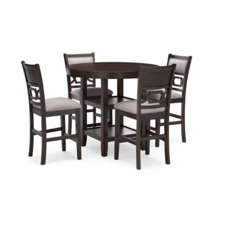 D422-223 Langwest Counter Height Dining Table and 4 Barstools (Set of 5)