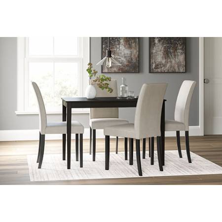 D250-25-05(4) 5PC SETS Kimonte Dining Table + 4 Chairs