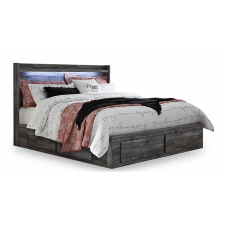 B221B16 Baystorm King Panel Bed with 6 Storage Drawers