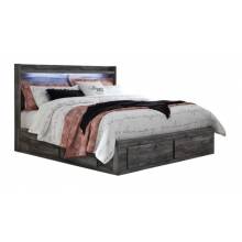 B221B15 Baystorm King Panel Bed with 4 Storage Drawers