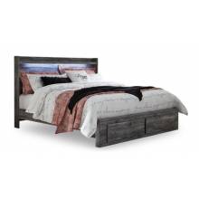 B221B12 Baystorm King Panel Bed with 2 Storage Drawers