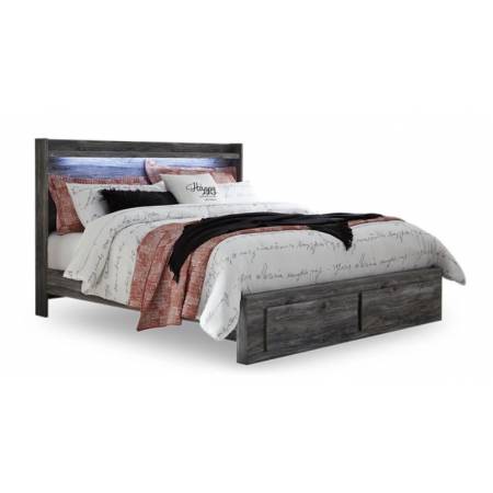 B221B12 Baystorm King Panel Bed with 2 Storage Drawers