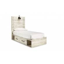 B192B21 Cambeck Twin Panel Bed with 4 Storage Drawers