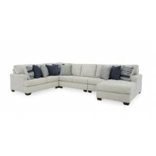 13611S4 Lowder 5-Piece Sectional with Chaise