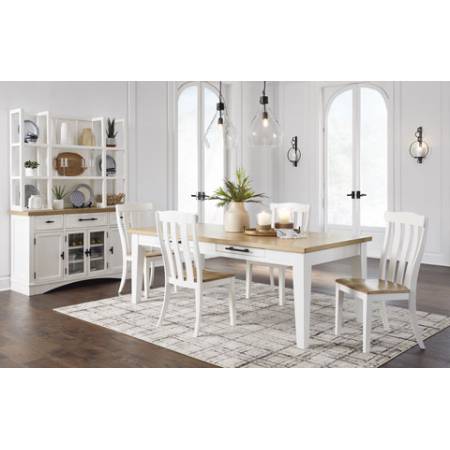 D844-25-01(4) 5PC SETS Ashbryn Dining Table + 4 Chairs