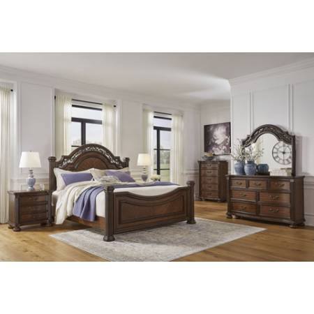 B764-50-72-97-31-36-93-46 5PC SETS Lavinton King Poster Bed