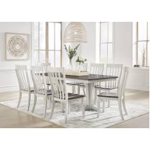 D796-25TB-01(8) 9PC SETS Darborn Dining Table + 8 Chairs