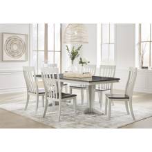 D796-25TB-01(6) 7PC SETS Darborn Dining Table + 6 Chairs