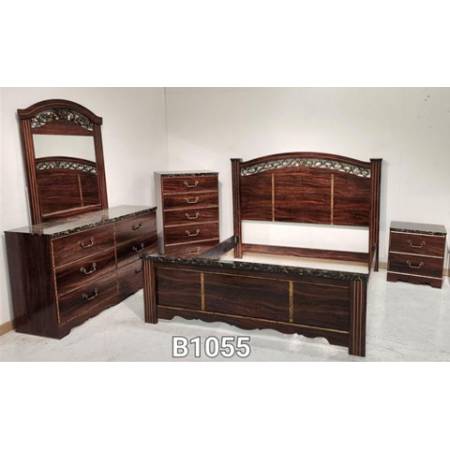B1055-64-67-96-231-36-92 4PC SETS Glosmount Queen Bed Poster