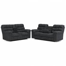 55403-89-94 2PC SETS Wilhurst Reclining Sofa with Drop Down Table + Loveseat