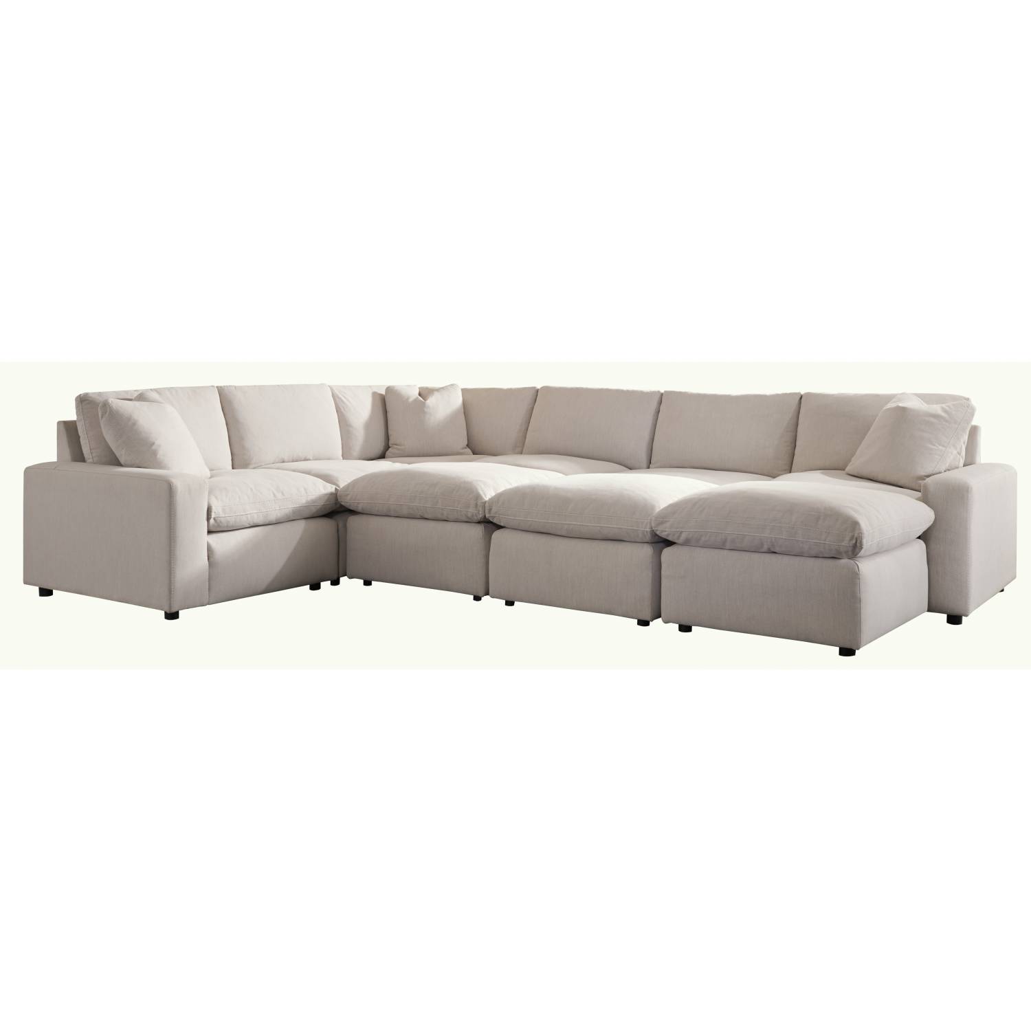 Savesto 5 piece on sale sectional ivory