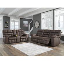 28401-89-94 2PC SETS Derwin Reclining Sofa with Drop Down Table + Loveseat