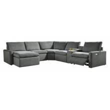 60508-16-46-77-31-57-62 Hartsdale 6-Piece Left Arm Facing Reclining Sectional with Console and Chaise