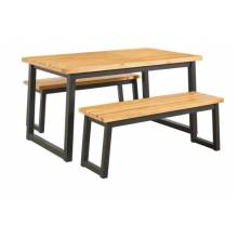 P220-115 Town Wood Outdoor Dining Table Set (Set of 3)