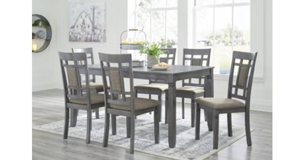 D368-425 Jayemyer Dining Table and Chairs (Set of 7)