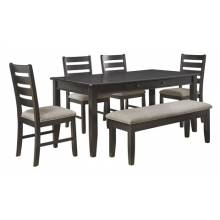 D286-35-01(4)-00 6PC SETS Ambenrock Dining Table with Storage