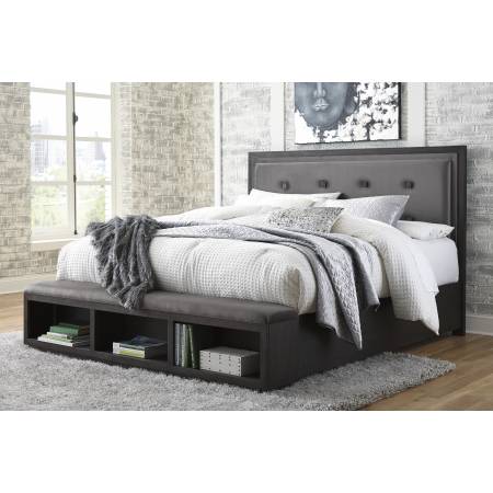 B731-58-94S Hyndell California King Upholstered Storage Bed