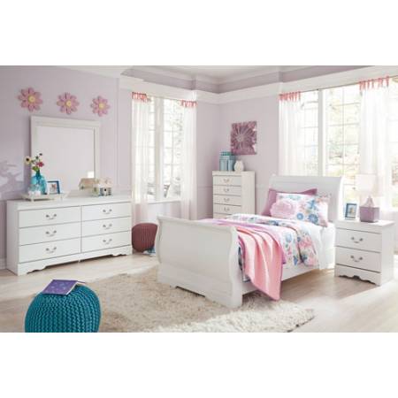 B129-63-82-62-31-36-92-46 5PC SETS Anarasia Twin Sleigh Bed
