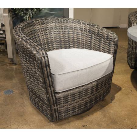 P187-821 Coulee Mills Swivel Lounge with Cushion