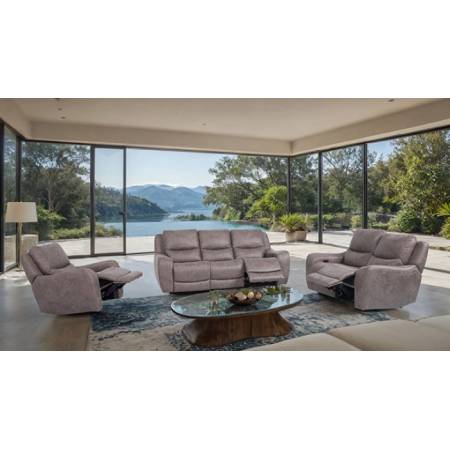 CM9931BR-2PC 2PC SETS Demetrius Power Sofa + Loveseat