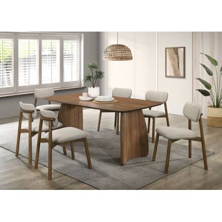 FM3217WN-T-TABLE-7PC 7PC SETS Alnwick Dining Table + 6 Side Chairs