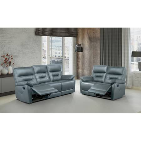 FM69007BL-SF-M-2PC 2PC SETS Micaelis Manual Recline Sofa + Loveseat